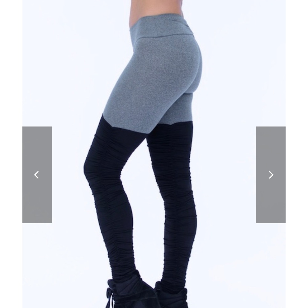 Mia Brazilia Black & Grey Thigh-High Legging Pant